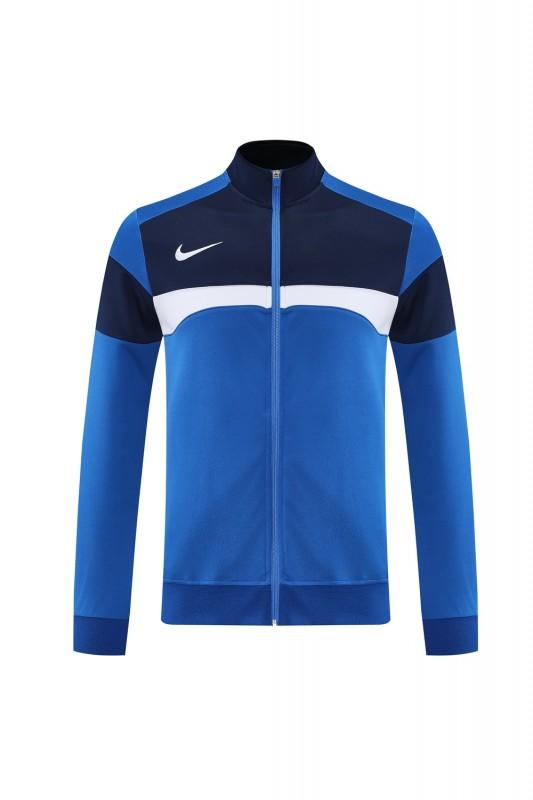 2025 Nike Blue/Black Full Hoodie Zipper Jacket +Long Pants