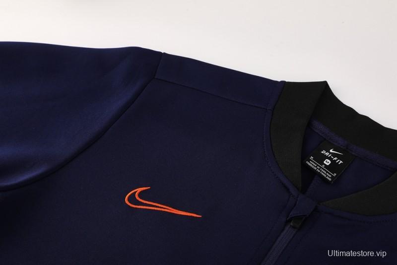 2025 NIKE Navy Full Zipper Jacket + Long Pants
