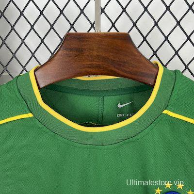 Retro 1998 Brazil Goalkeeper Green Jersey