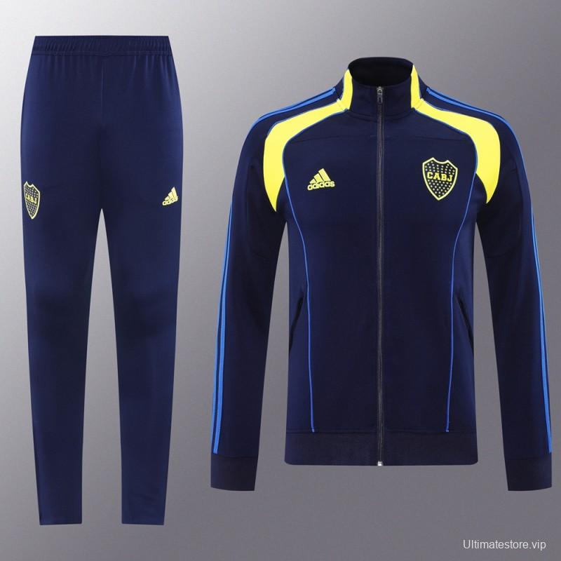 25/26 Boca Juniors Navy Full Zipper Jacket + Long Pants