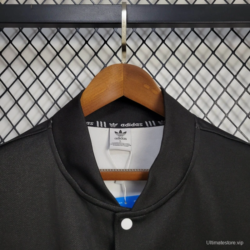 25/26 Manchester United Jacket BLACK/White Windbreaker