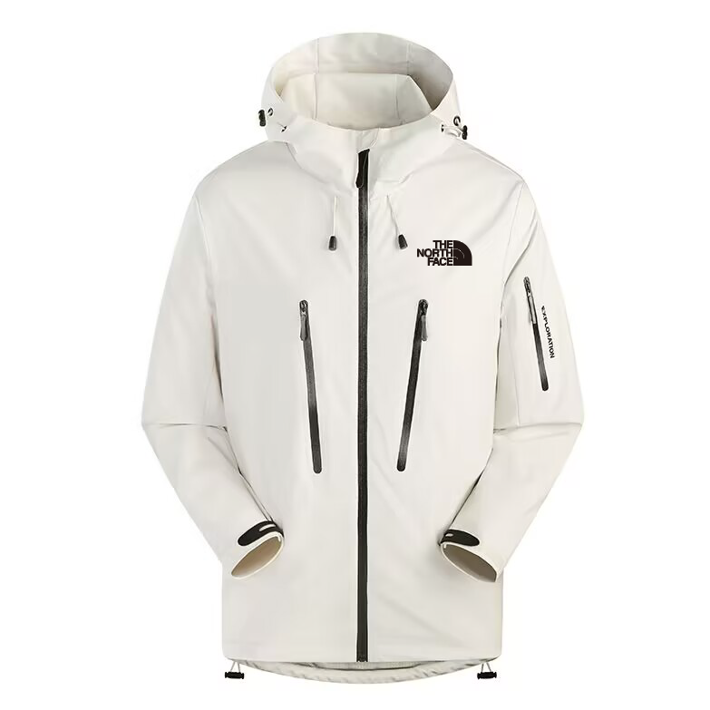 2025 The North Face Light Blue Long Waterproof Jacket