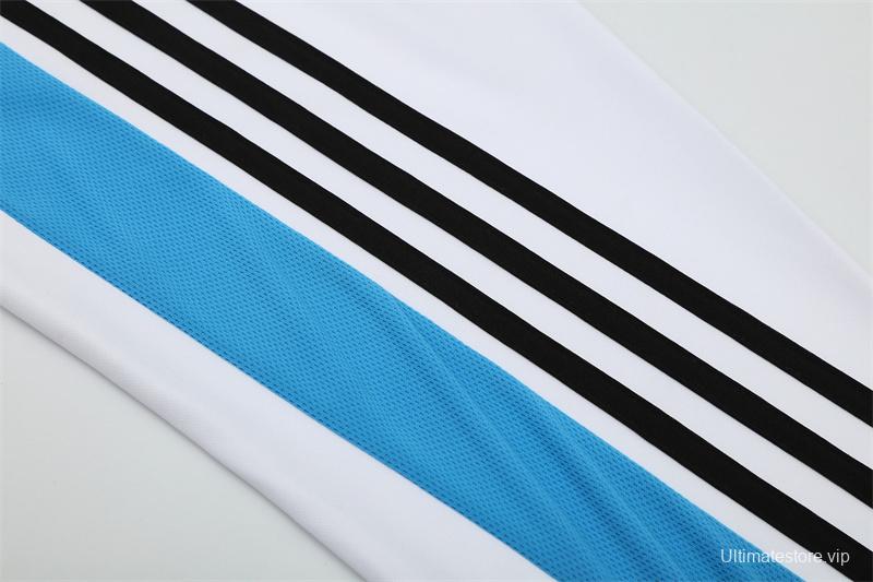 Retro 03/04 Real Madrid White Half Zipper Jacket