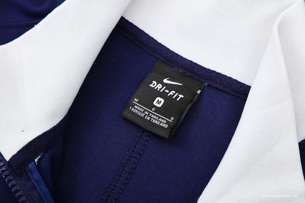 2025 NIKE Black/WHITE Full Zipper Jacket + Long Pants