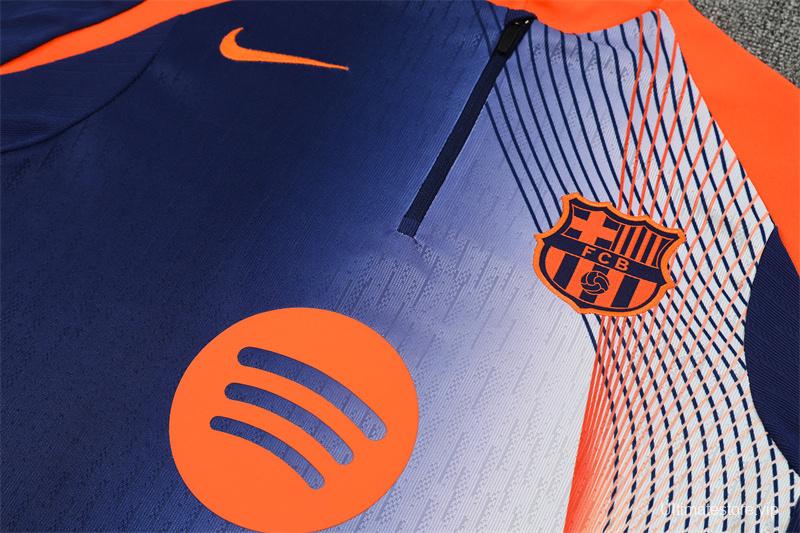 25/26 Barcelona Blue Orange Camouflage T90 Short Sleeve Jersey+Shorts