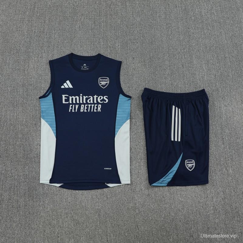 25/26 Real Madrid Navy Vest Jersey+Shorts