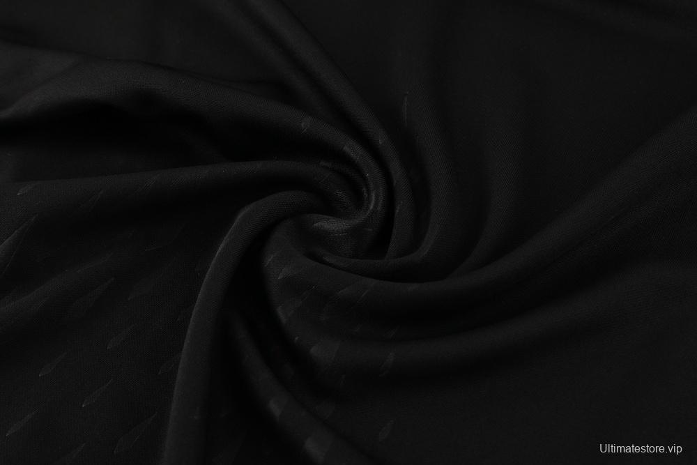 23/24 Turkey Black S-2XL Half Zipper Jacket+Long Pants