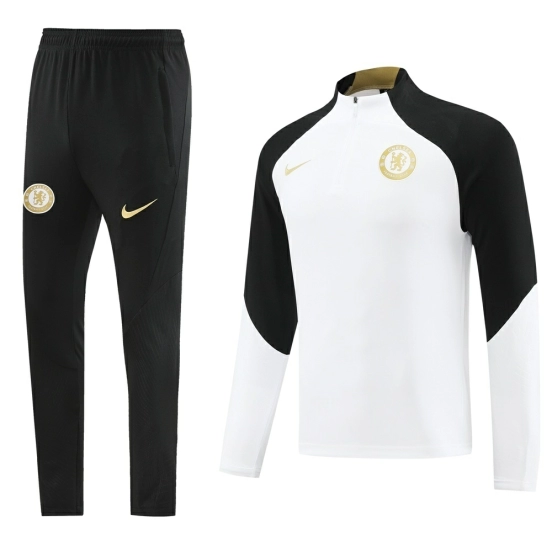 25/26 Chelsea White Half Zipper Jacket+Long Pants