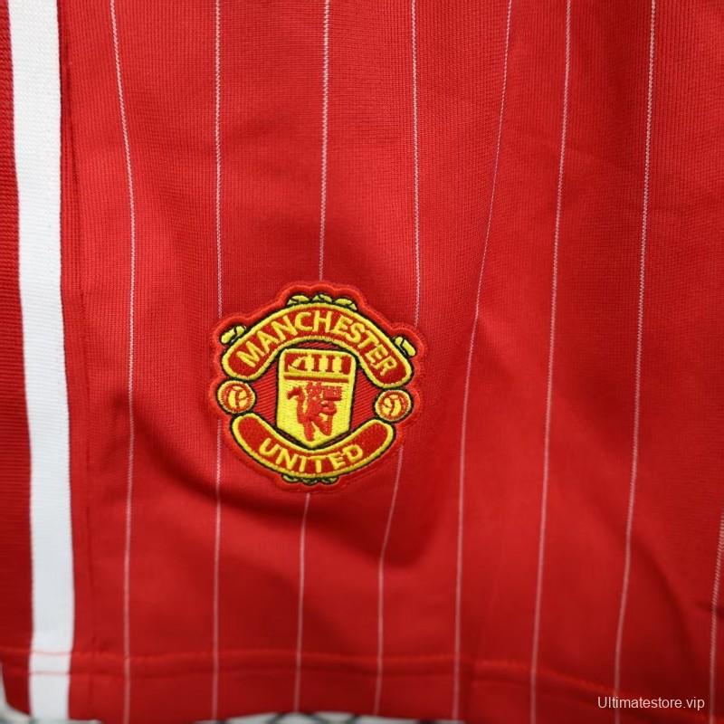 Player Version 25/26 Manchester United Red Adidas Original Shorts