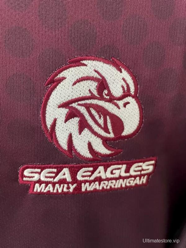 25/26 Manly Warringah Sea Eagles Maroon with Indigenous Art Jersey