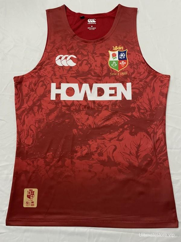 2025 British & Irish Lions Red with Pattern Singlet