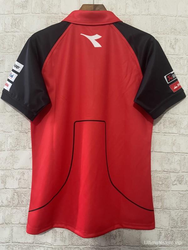2024 F1  Ducati Corse Red with Black  Sleeves Racing Motorsports Polo