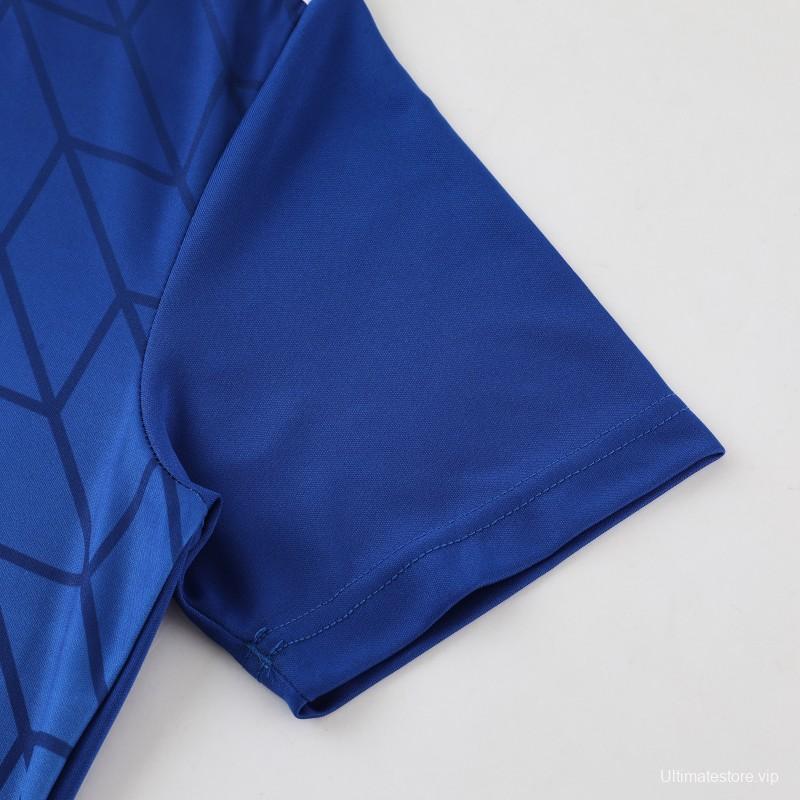 2025 Adidas Royal Blue Full Zipper Jacket+Long Pants