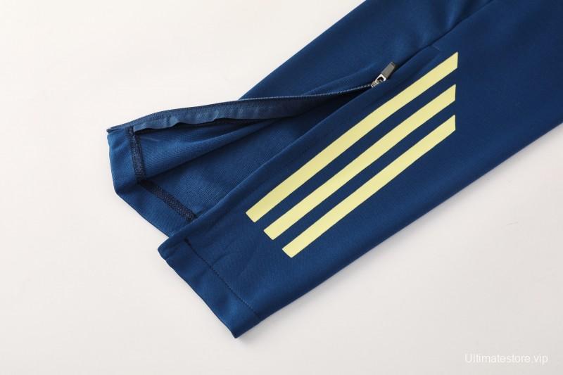 25/26  Adidas Navy Blue Full zipper Jacket Tracksuit+ long pants