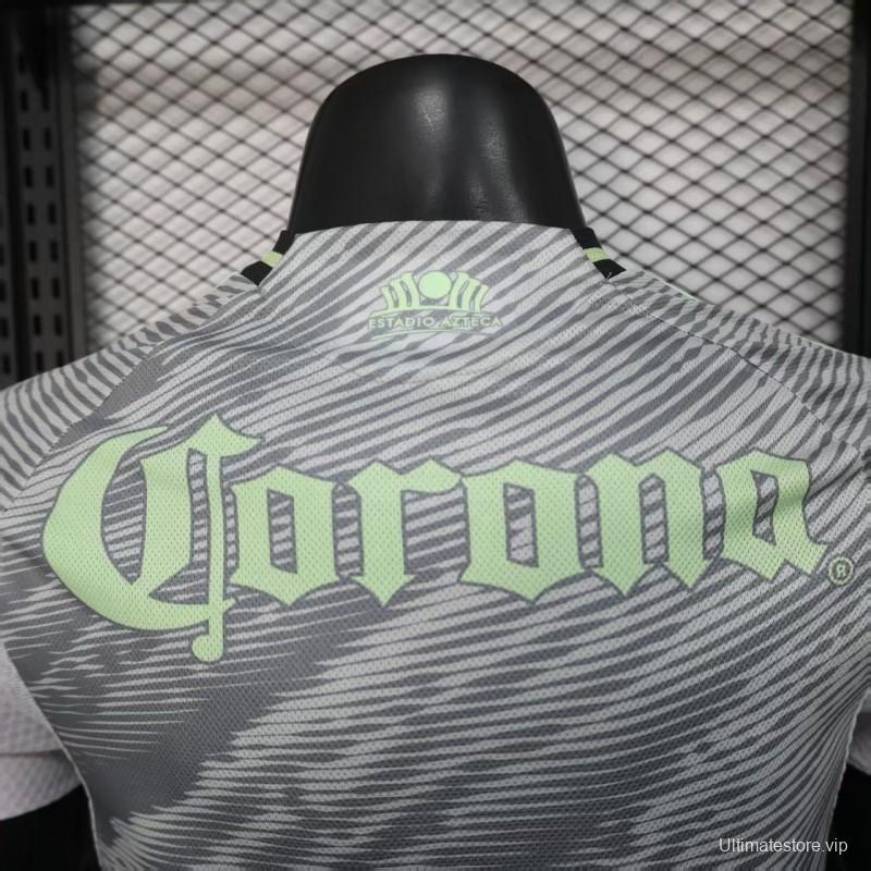 25/26 Player Version  Club América Third Gray Neon Green Jersey