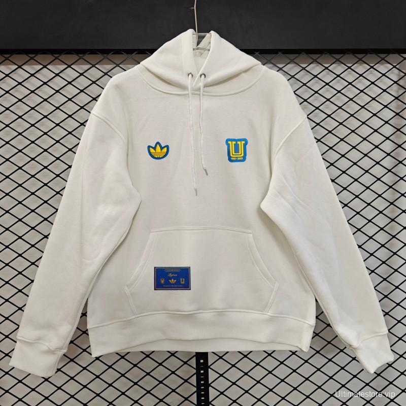 25/26 Tigres UANL Embroidered Logo Hoodie 9 Colors