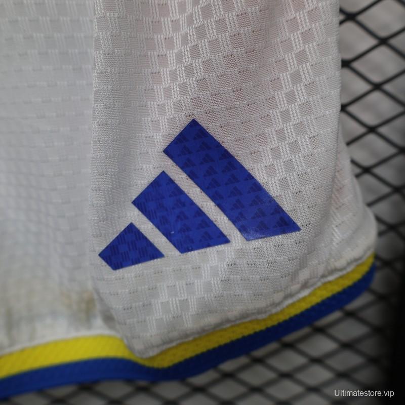 2026 Player Version Colombia White with Red Side Stripes Shorts