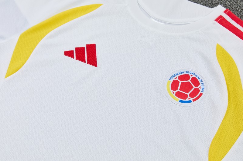 26/27 Colombia White Short Sleeve+Soccer Shorts
