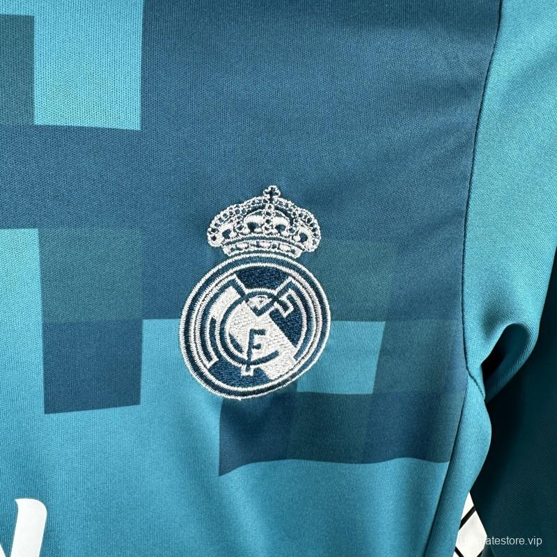 Retro Kids 17/18 Real Madrid Third Long Sleeve Jersey