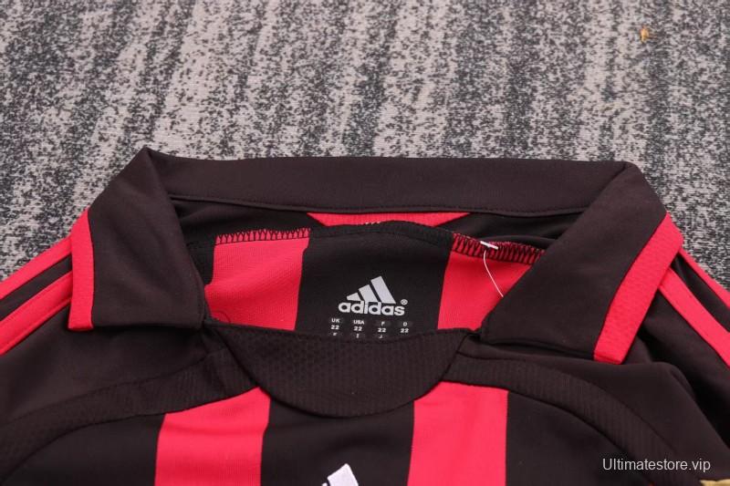 Retro Kids 06/07 AC Milan Home Long Sleeve Jersey