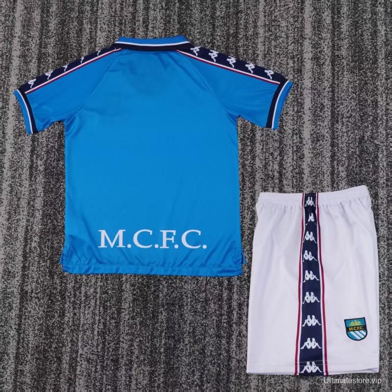 Retro Kids 97/98  Manchester City Home Jersey