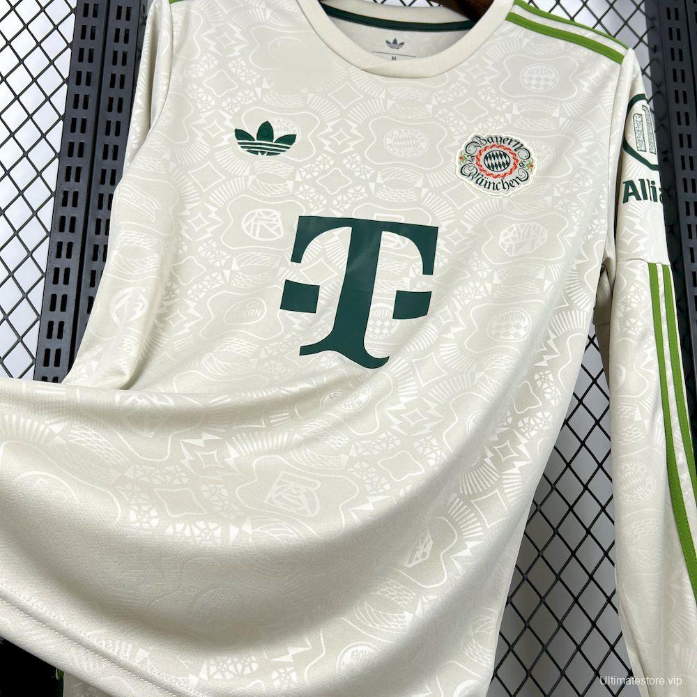 2025/26 Mens Bayern Munich Oktoberfest Long Sleeve Jersey