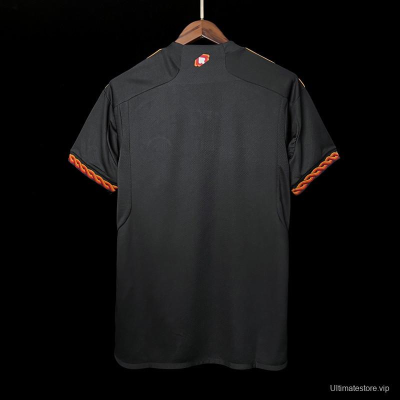 23/24 Roma Third Black Jersey