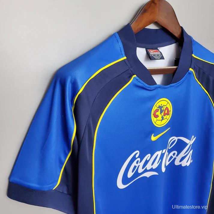 Retro 01/02 Club America Away Blue Jersey