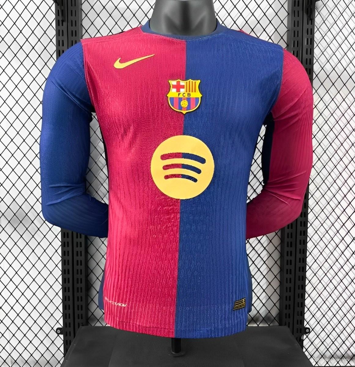 Player Version 24/25 Barcelona Home 125th Anniversary Jersey