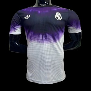 Player Version 24/25 Real Madrid Adidas Trefoil Purple/White Pre-Match Jersey