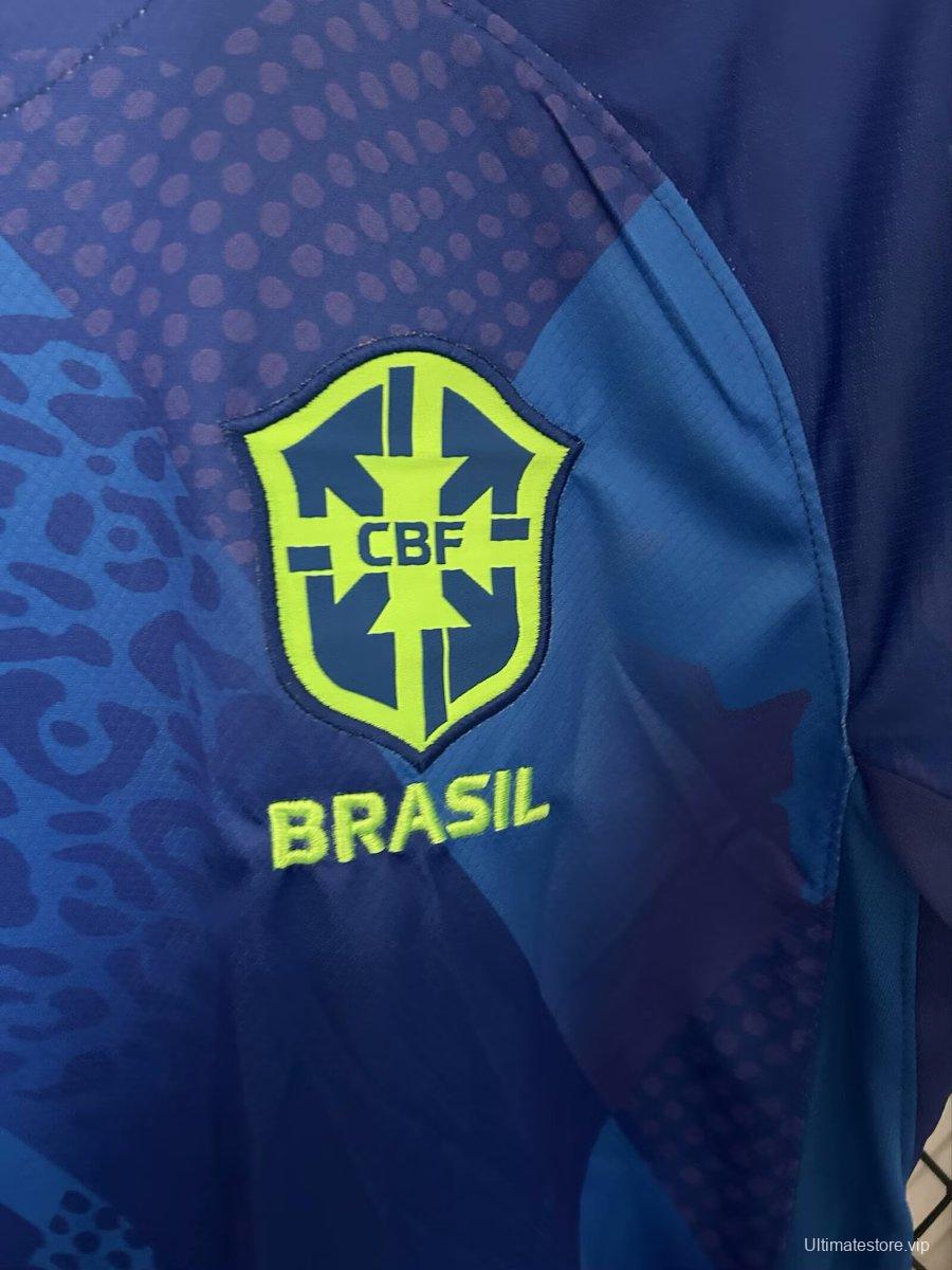 2025 Brazil Away Blue Jersey