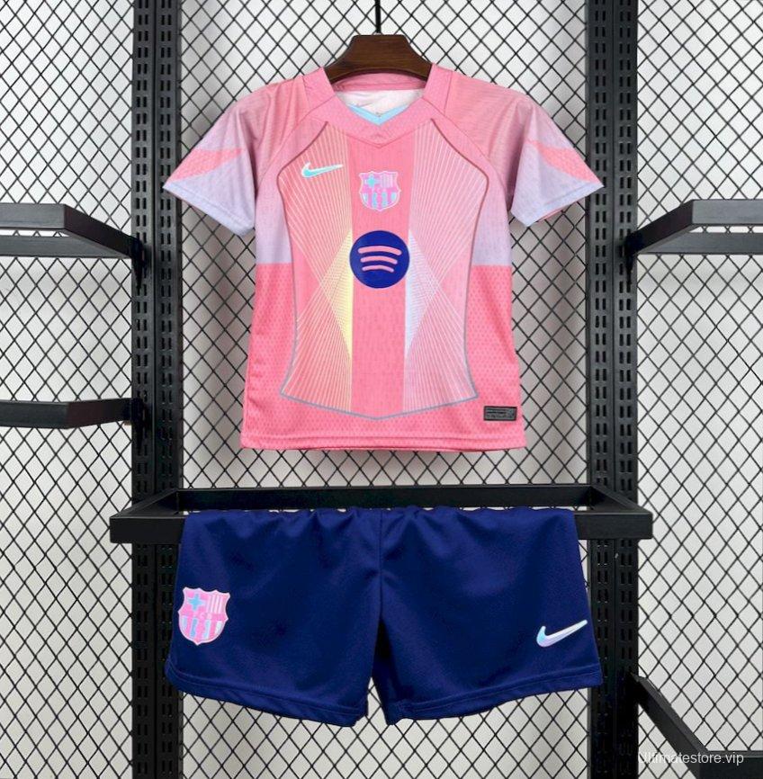 25/26 Kids Barcelona Pink Special Jersey