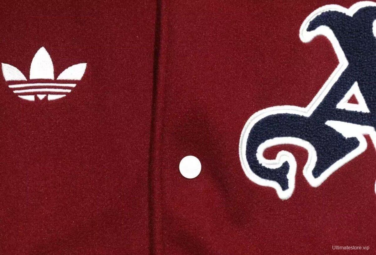 25/26 Adidas Originals xArsenal Wine Baseball VRCT Outdoor Jakcet