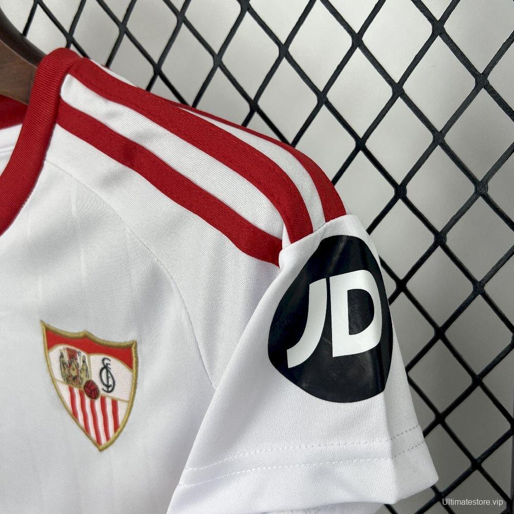 25/26 Kids Sevilla FC Home Jersey