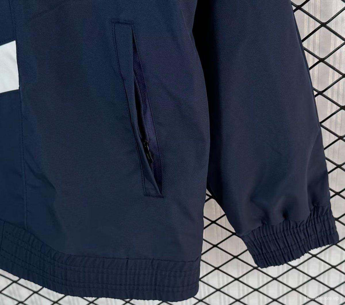Retro 95/96 Atletio Madrid Navy/Red Windbreaker