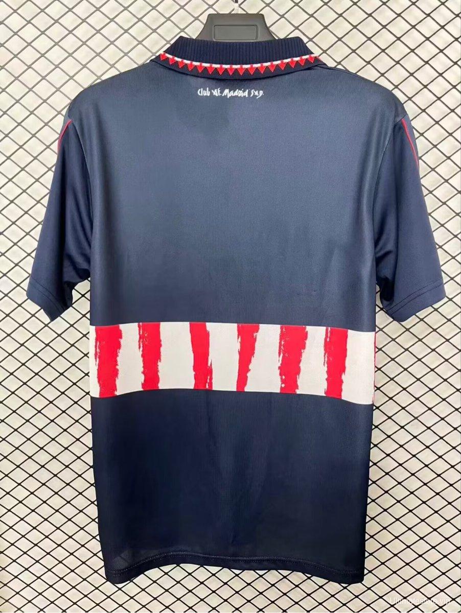 Retro 97/98 Atletico Madrid Away Navy Jersey