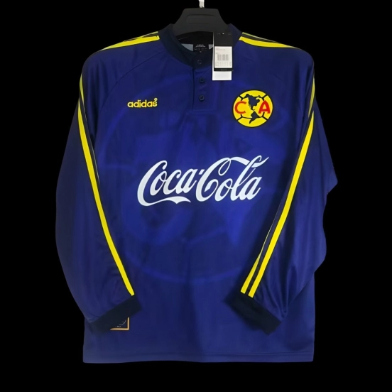 Retro 97/98 Club America Away Blue Long Sleeve Jersey