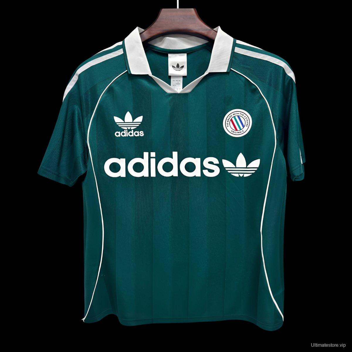 2026 Adidas Original Classic Three Stripes Green Jersey