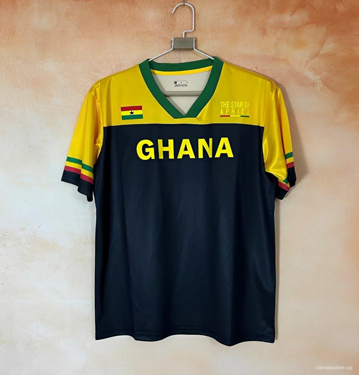 2026 Ghana Yellow Black The Star of Africa Jersey