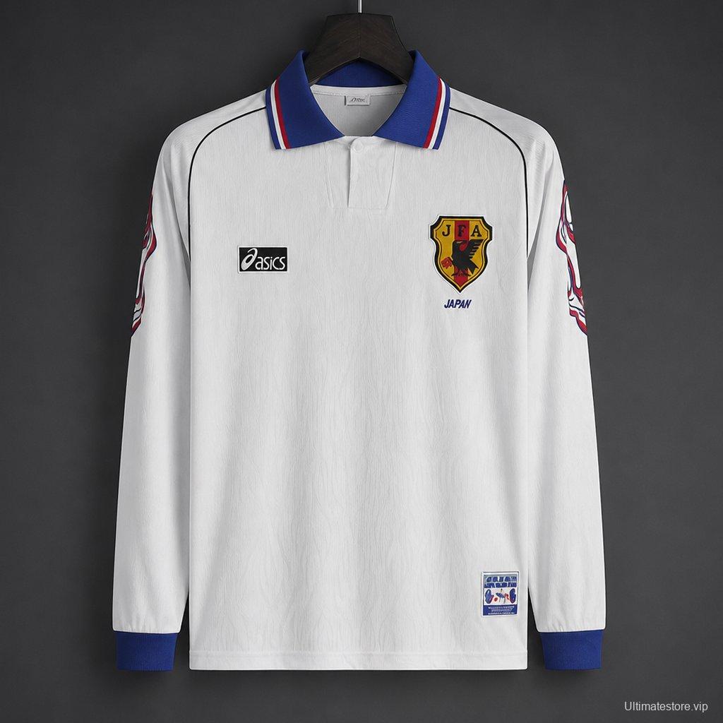 Retro 1998 Japan White Long Sleeve Jersey