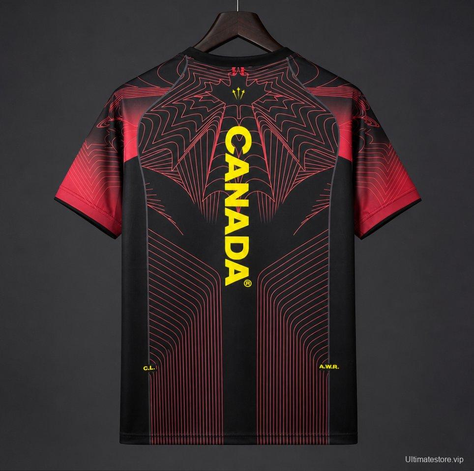 2026 Canada World Cup Black/RED Pre-Match Jersey