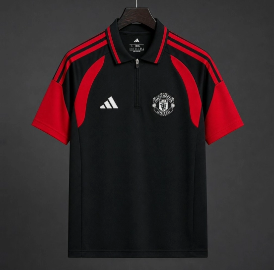 26/27 Manchester United Training Black Polo Jersey