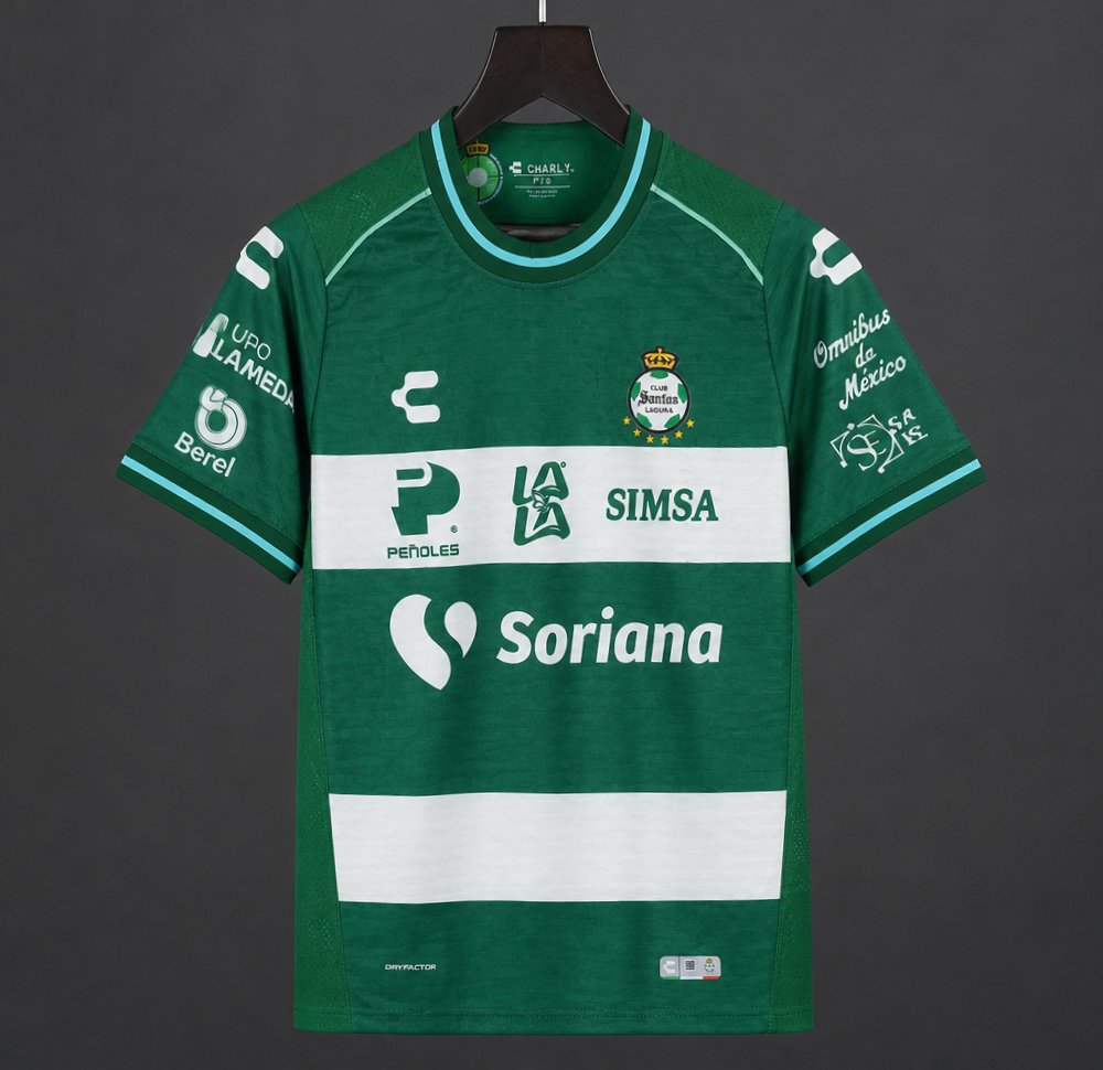 26/27 Santos Laguna Home Green White Jersey