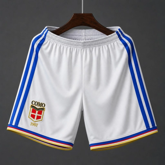 26/27 Como 1907 Home White Shorts