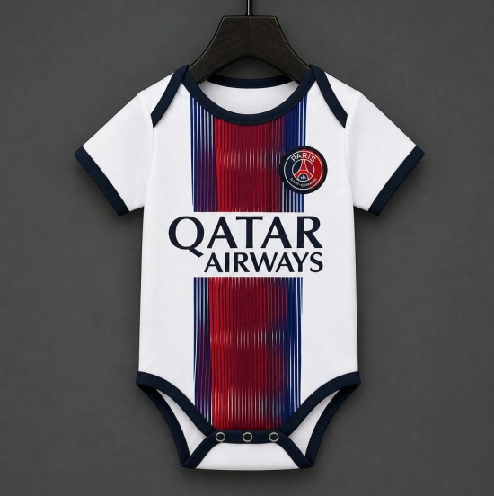 26/27 PSG Away White Baby Romper Jersey
