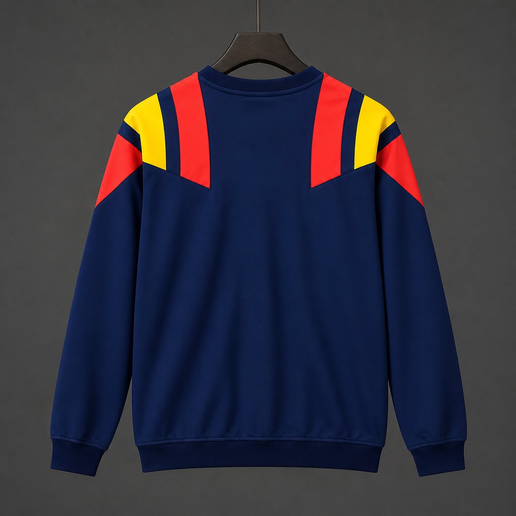 2026 Spain EQT Navy Blue Long Sleeve Sweatshirt